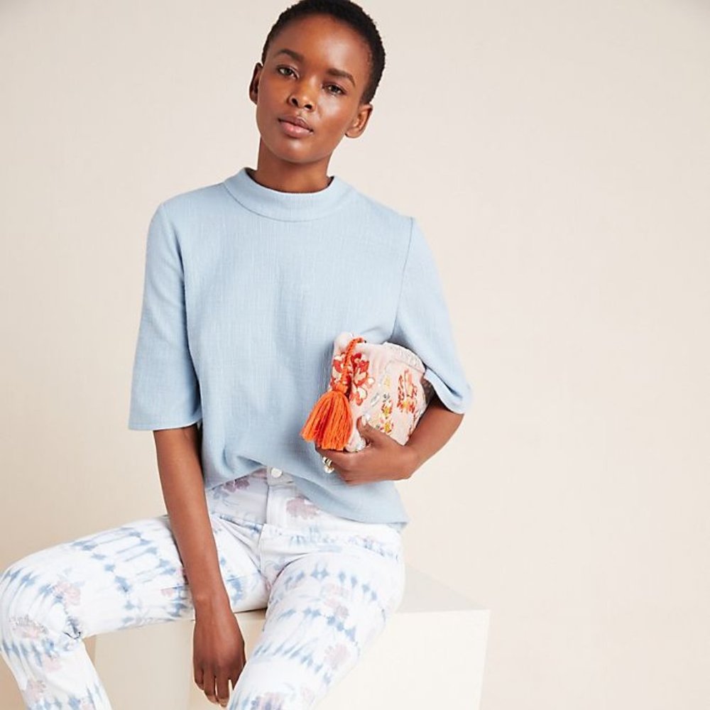 Anthropologie Bette Tie-Back Top by Current Air